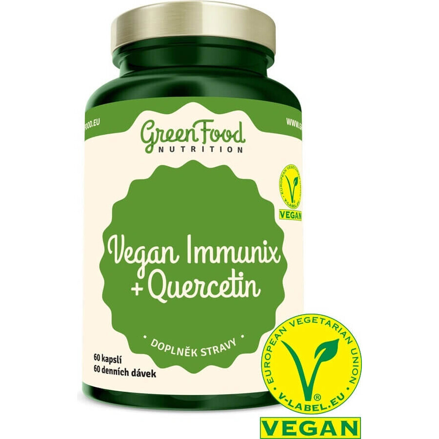 GreenFood Nutrition Vegan Immunix+Quercetina 60cps 1×60 cps