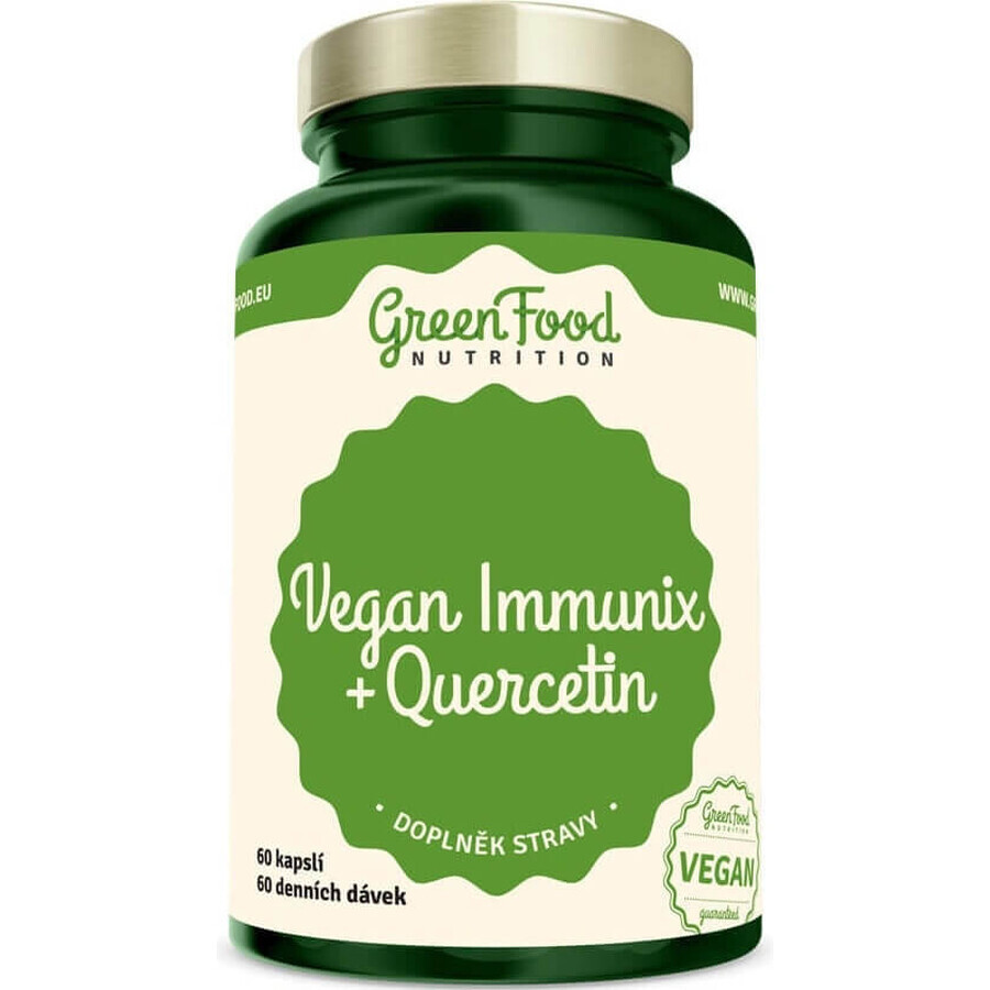 GreenFood Nutrition Vegan Immunix+Quercetina 60cps 1×60 cps