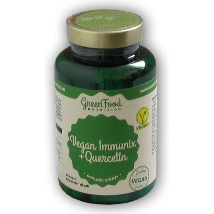 GreenFood Nutrition Vegan Immunix+Quercetina 60cps 1×60 cps