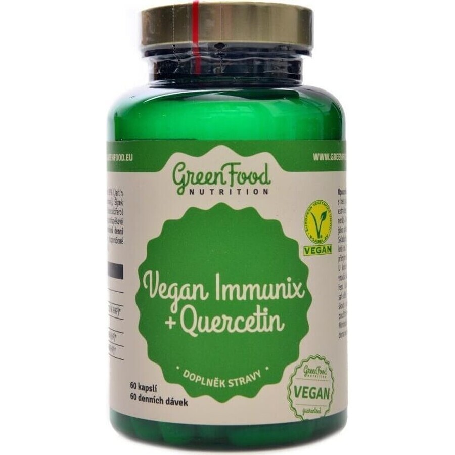 GreenFood Nutrition Vegan Immunix+Quercetina 60cps 1×60 cps