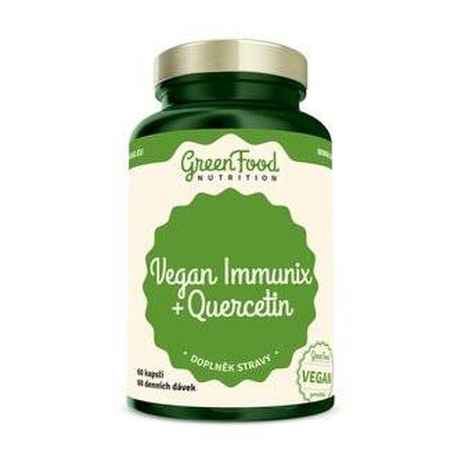 GreenFood Nutrition Vegan Immunix+Quercetina 60cps 1×60 cps