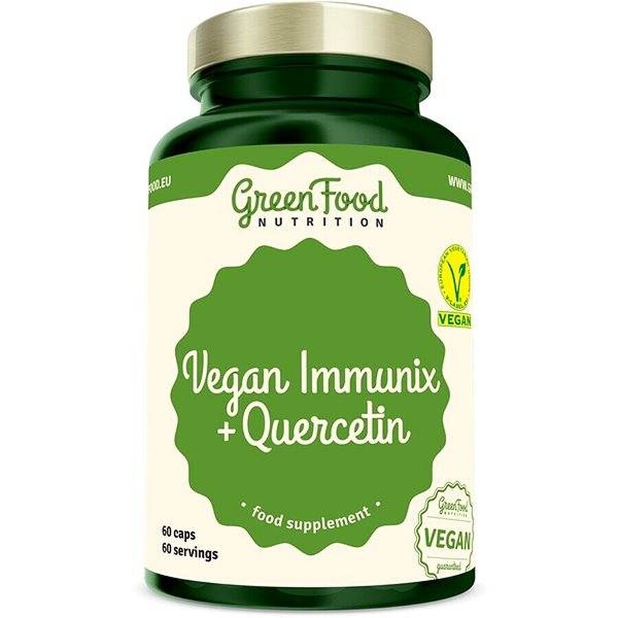 GreenFood Nutrition Vegan Immunix+Quercetina 60cps 1×60 cps
