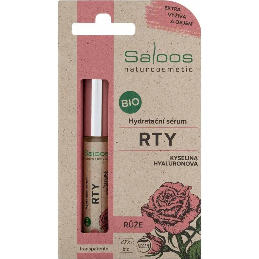 SALOOS Bio ser hidratant pentru buze - ROSE 1×7 ml