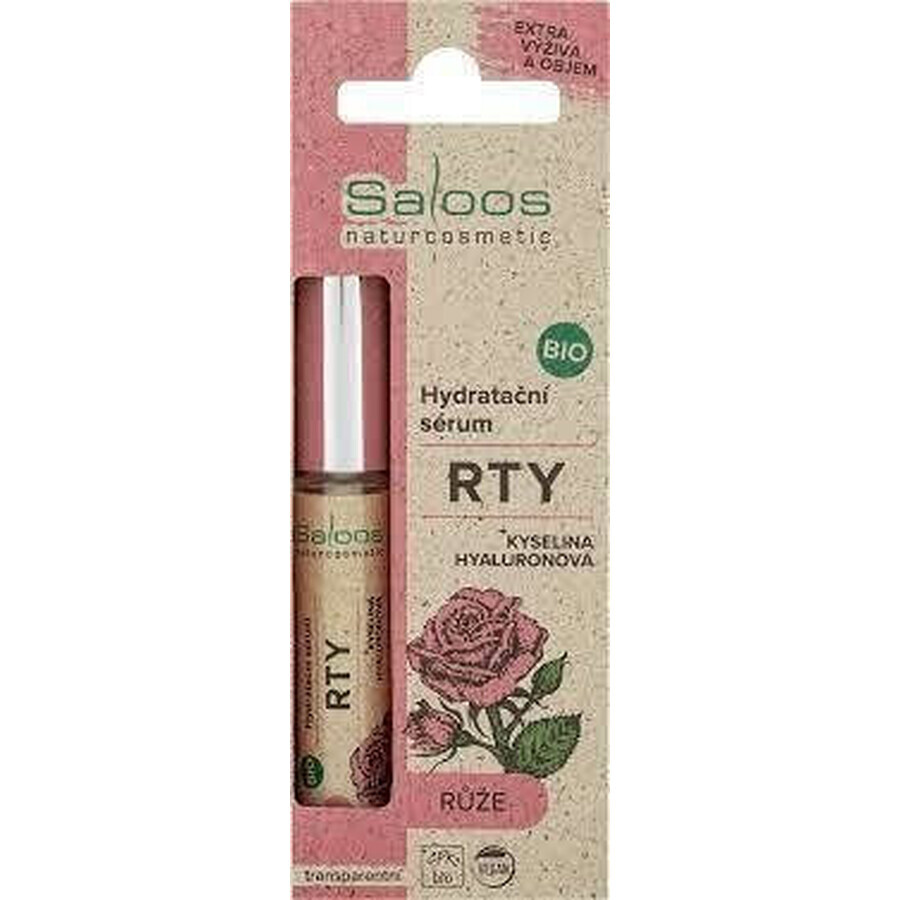 SALOOS Bio ser hidratant pentru buze - ROSE 1×7 ml