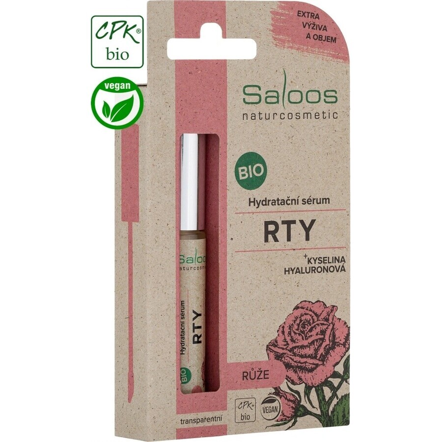 SALOOS Bio ser hidratant pentru buze - ROSE 1×7 ml