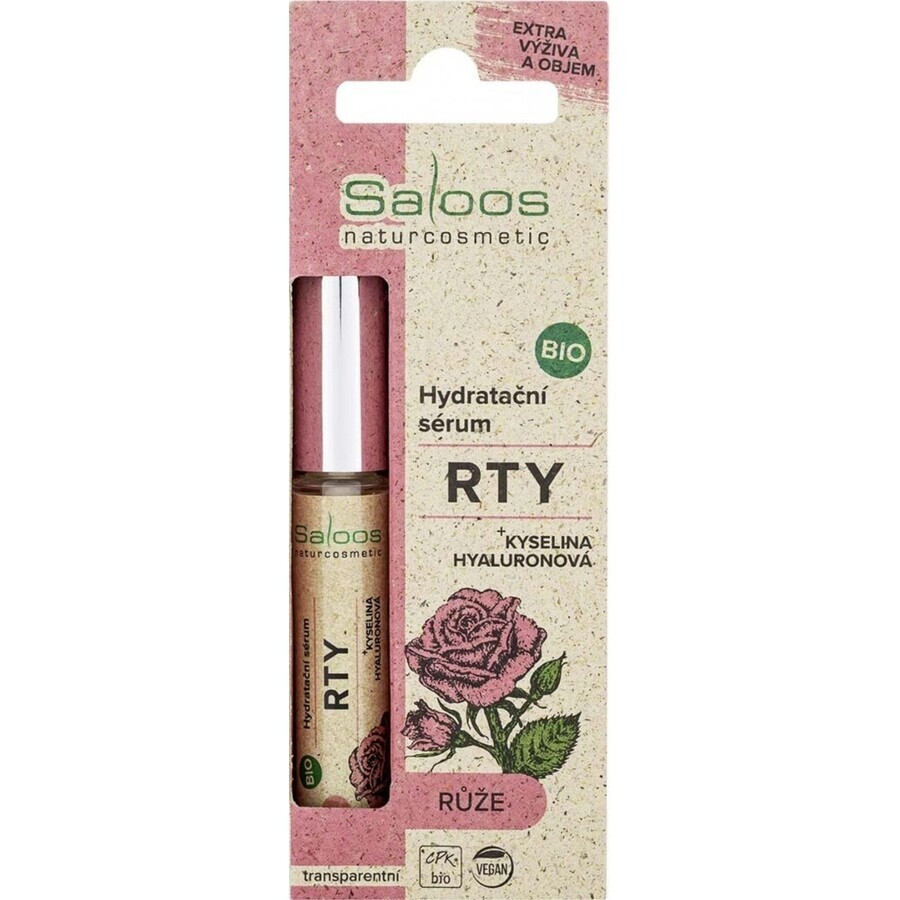 SALOOS Bio ser hidratant pentru buze - ROSE 1×7 ml