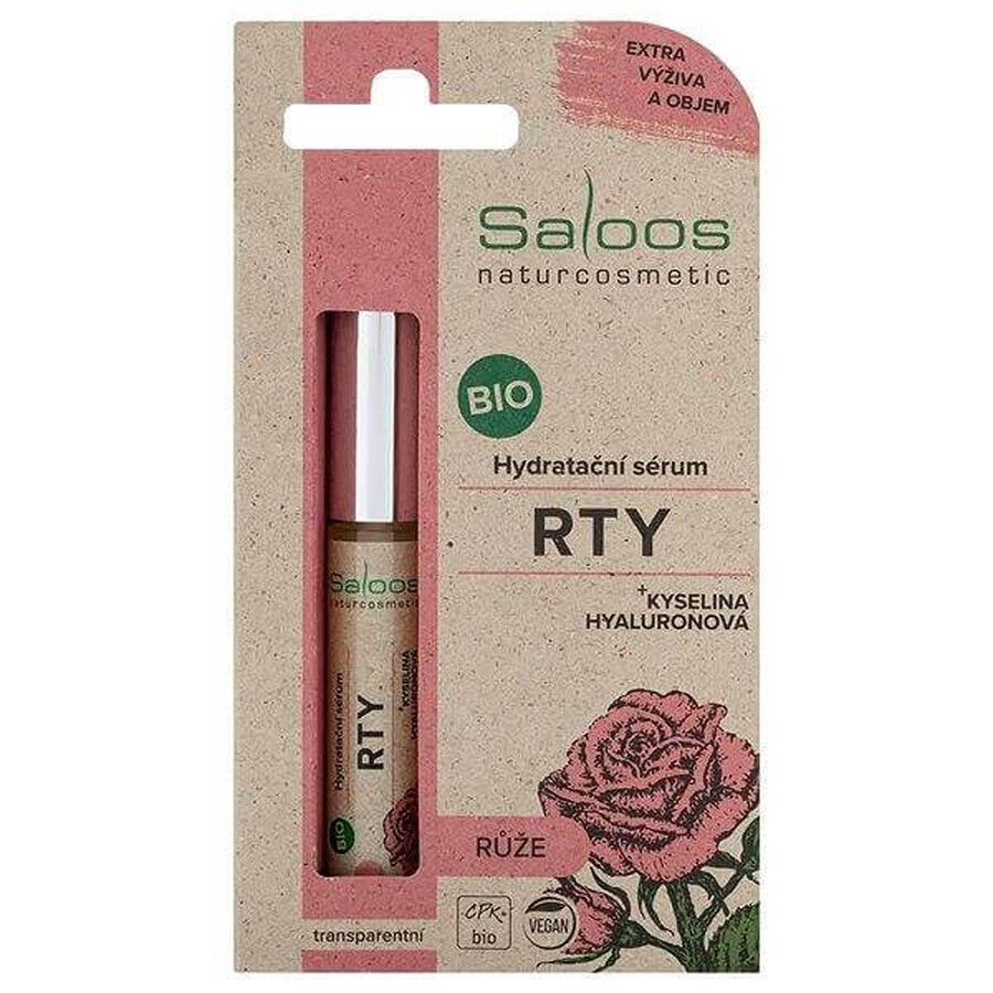 SALOOS Bio ser hidratant pentru buze - ROSE 1×7 ml