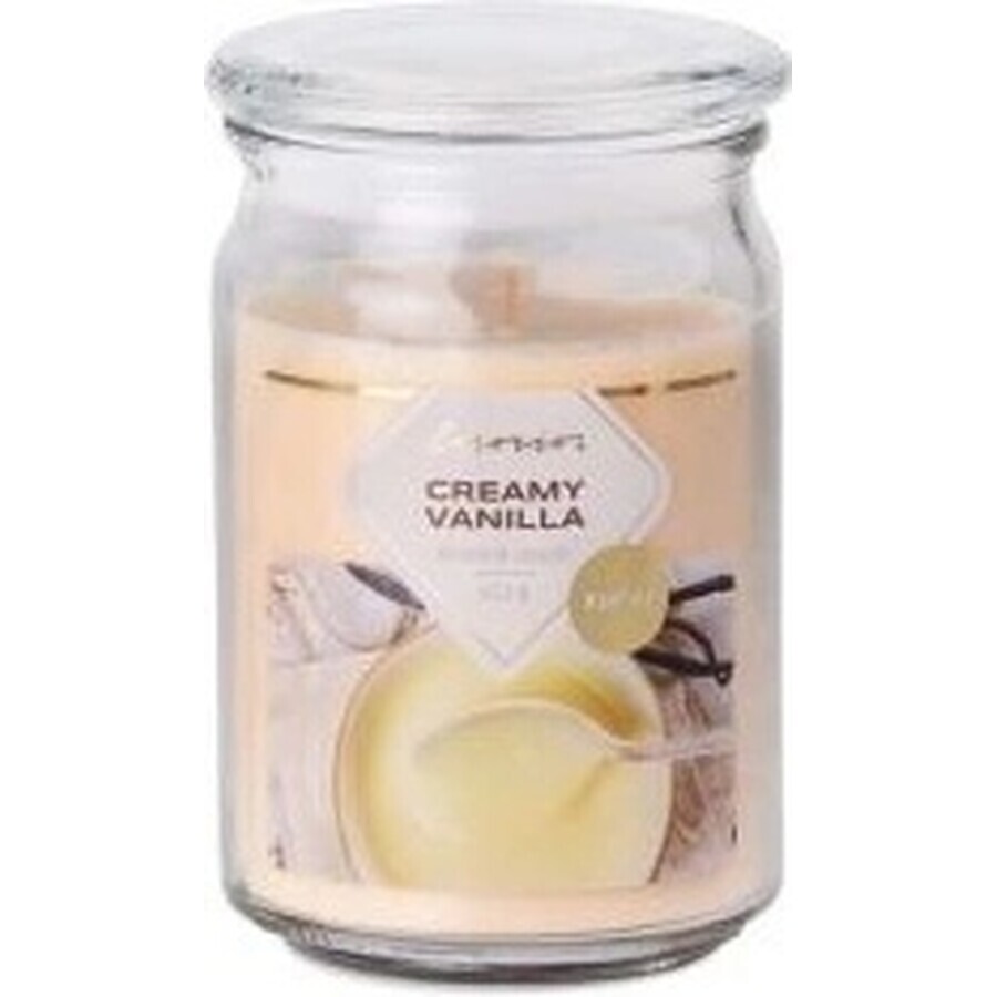 Boutique Emocio Bouteille en verre 93x142 mm avec couvercle en verre Bougie parfumée Creamy Vanilla 1×1 pc, taille 93 x 142 mm Emocio Bouteille en verre 93x142 mm avec couvercle en verre Bougie parfumée Creamy Vanilla 1×1 pc, taille 93 x 142 mm