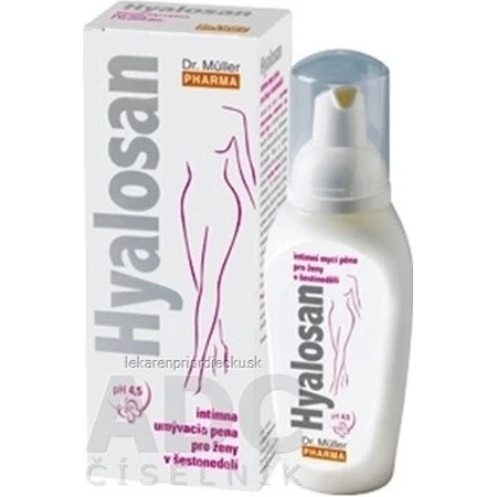 Müller HYALOSAN Intimate Cleansing Foam 1×150 ml, mousse pour les femmes à partir de six mois de grossesse