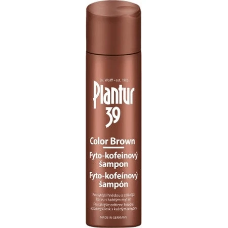 Champú Plantur 39 Color Marrón Fito-cafeína 1×250 ml, champú con cafeína