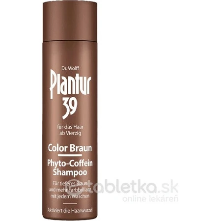 Champú Plantur 39 Color Marrón Fito-cafeína 1×250 ml, champú con cafeína