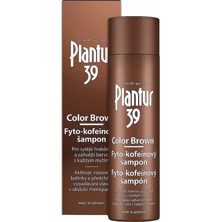 Champú Plantur 39 Color Marrón Fito-cafeína 1×250 ml, champú con cafeína