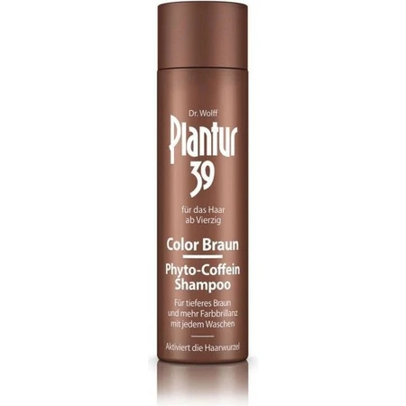 Champú Plantur 39 Color Marrón Fito-cafeína 1×250 ml, champú con cafeína