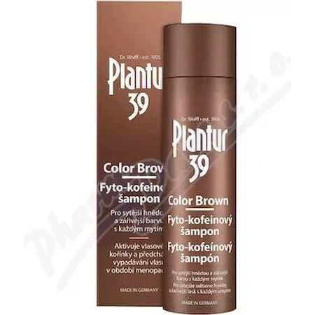 Champú Plantur 39 Color Marrón Fito-cafeína 1×250 ml, champú con cafeína