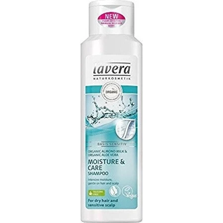 lavera Basis Shampooing Moisture & Care 1×250 ml, shampooing
