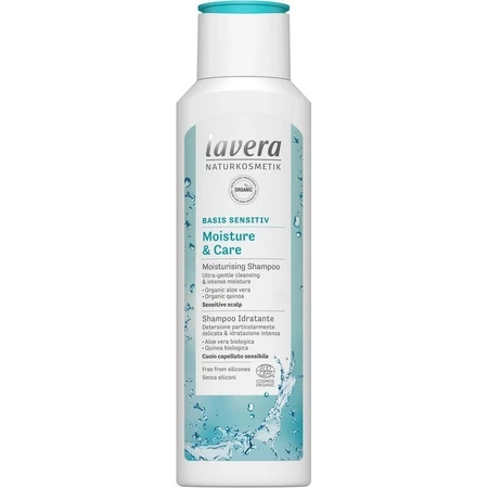 lavera Basis Shampooing Moisture & Care 1×250 ml, shampooing