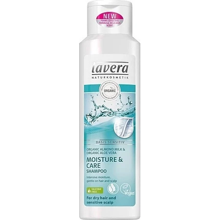 lavera Basis Shampooing Moisture & Care 1×250 ml, shampooing