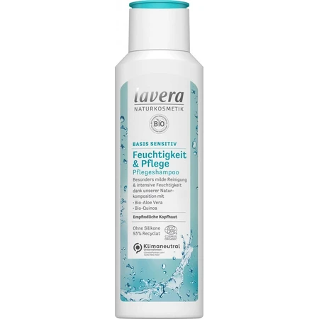 lavera Basis Shampooing Moisture & Care 1×250 ml, shampooing