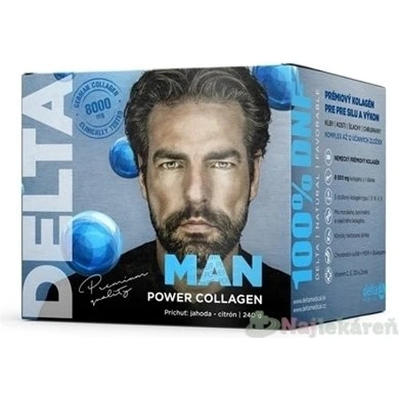 MAN power COLLAGEN Pulver mit Erdbeer- und Zitronengeschmack 240g 1×240 g