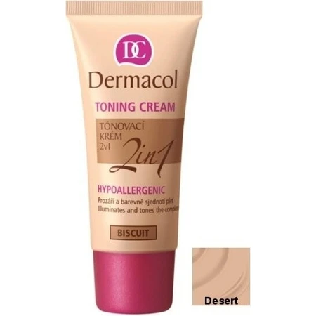 DERMACOL 2in1 farbiger Cremeton: DESERT 1×30 ml, 2in1 farbige Creme