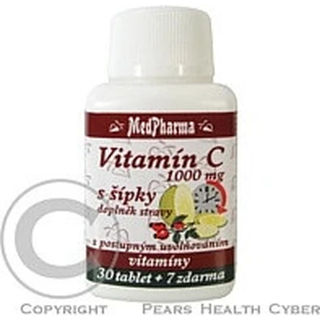 MedPharma VITAMIN C 1000 mg mit Hagebutten 1×37 tbl, schrittweise Freigabe
