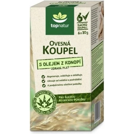 topnatur honingbad met hennepolie 6×30 g, badzakjes