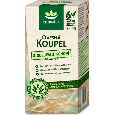 topnatur honingbad met hennepolie 6×30 g, badzakjes