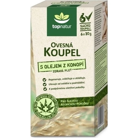 topnatur honingbad met hennepolie 6×30 g, badzakjes
