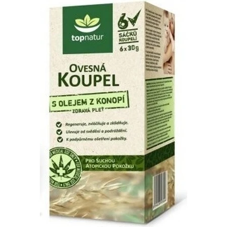topnatur honingbad met hennepolie 6×30 g, badzakjes