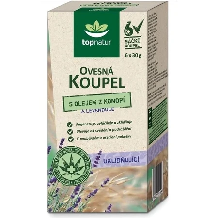 topnatur honingbad met hennepolie 6×30 g, badzakjes