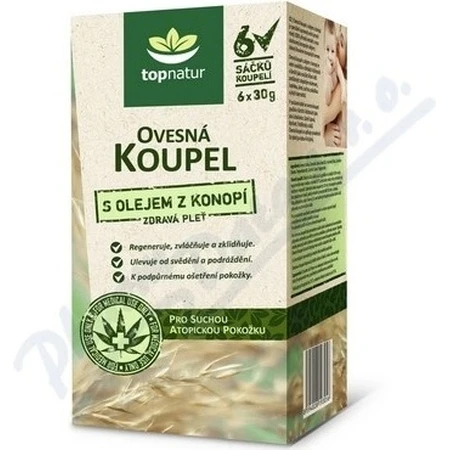 topnatur honingbad met hennepolie 6×30 g, badzakjes