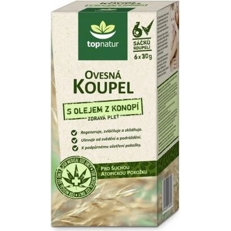 topnatur honingbad met hennepolie 6×30 g, badzakjes