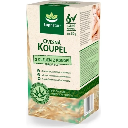 topnatur honingbad met hennepolie 6×30 g, badzakjes