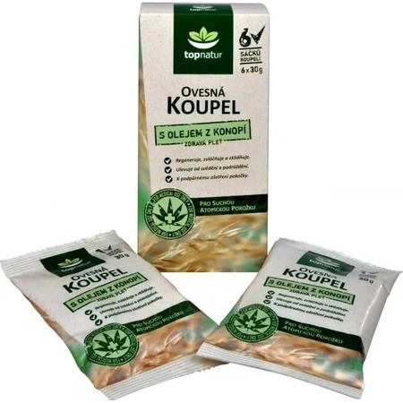 topnatur honingbad met hennepolie 6×30 g, badzakjes