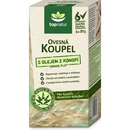 topnatur honingbad met hennepolie 6×30 g, badzakjes