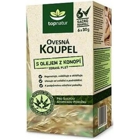 topnatur honingbad met hennepolie 6×30 g, badzakjes