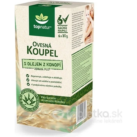 topnatur honingbad met hennepolie 6×30 g, badzakjes