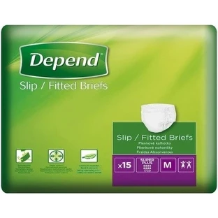 DEPEND Briefs SUPER PLUS M 1×15 Stück, atmungsaktive Windeln