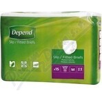 DEPEND Briefs SUPER PLUS M 1×15 pcs, breathable diapers DEPEND Briefs SUPER PLUS M 1×15 pcs, breathable diapers