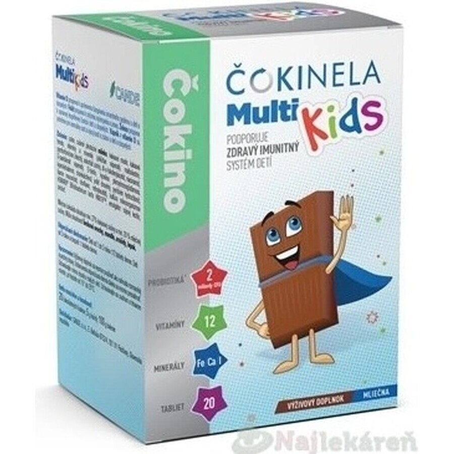 Tavolette di cioccolato Chocinella Multi Kids 1×20 pz.