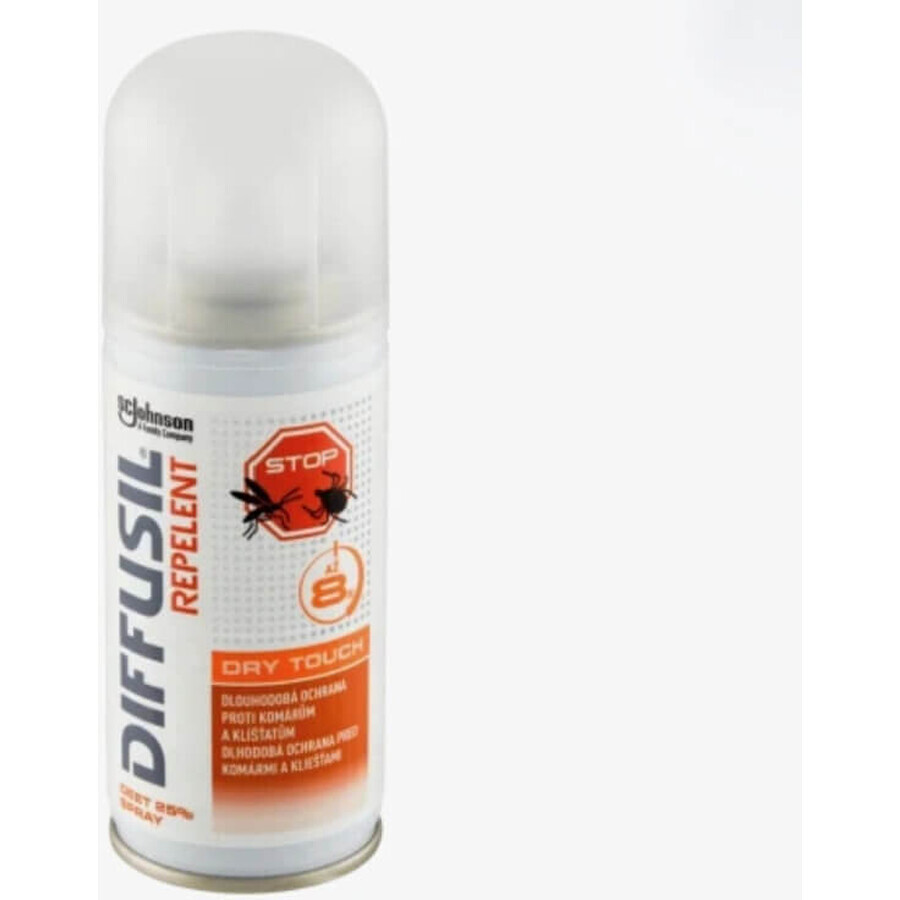 DIFFUSIL REPELENT DRY EFFECT SPRAY 1×100 ml, repellent