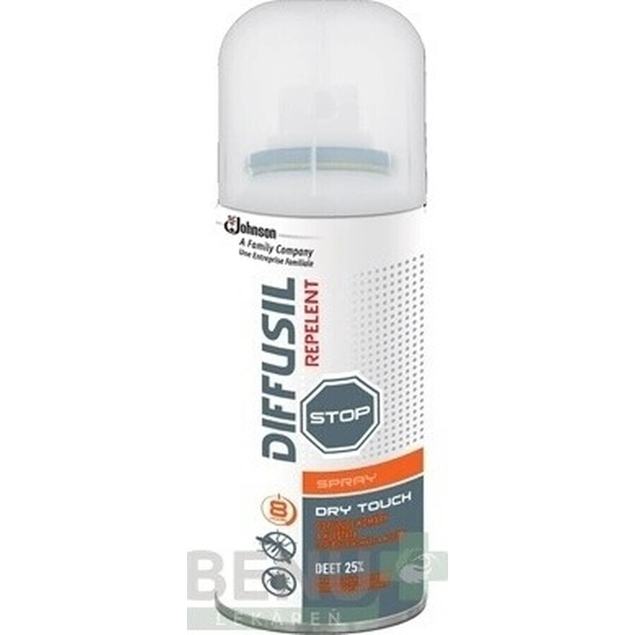 DIFFUSIL REPELENT DRY EFFECT SPRAY 1×100 ml, repellent