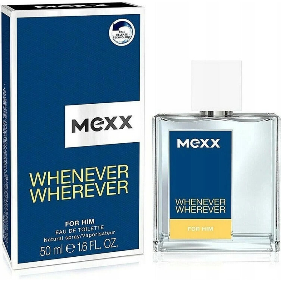 Mexx Whenever Wherever Men Edt 50ml 1×50 ml, Eau de toilette Mexx Whenever Wherever Men Edt 50ml 1×50 ml, Eau de toilette