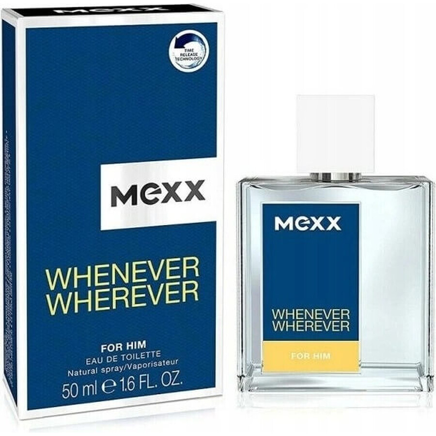 Mexx Whenever Wherever Men Edt 50ml 1×50 ml, Eau de toilette Mexx Whenever Wherever Men Edt 50ml 1×50 ml, Eau de toilette