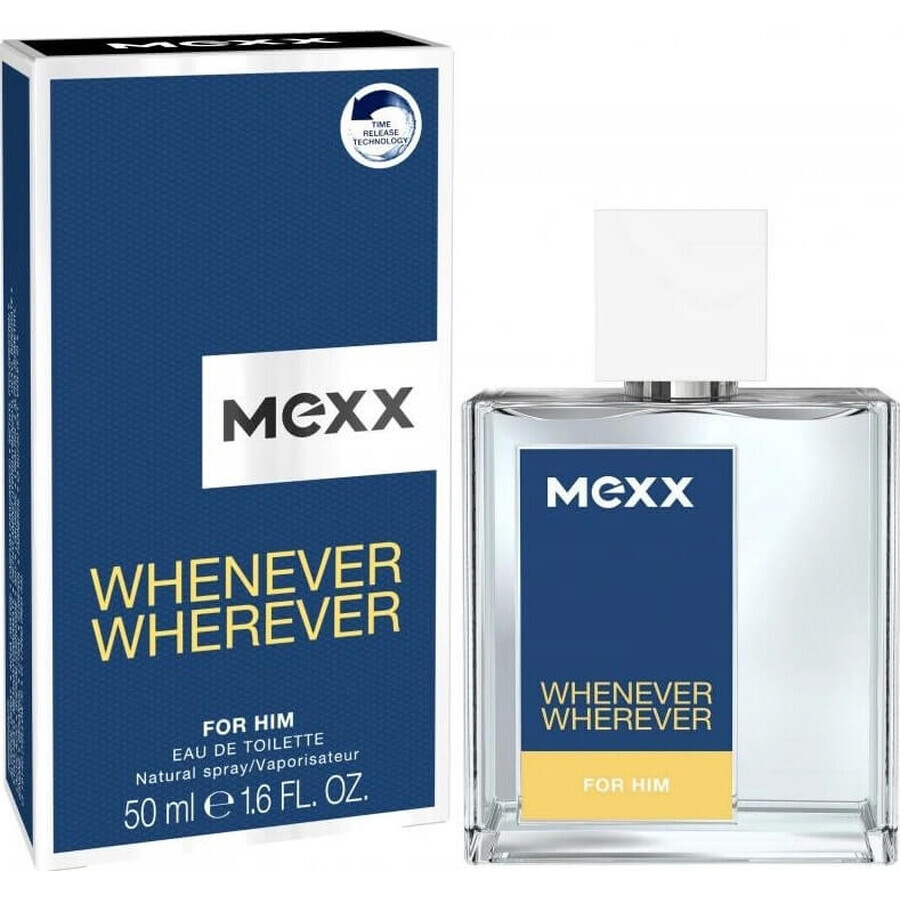 Mexx Whenever Wherever Men Edt 50ml 1×50 ml, Eau de toilette Mexx Whenever Wherever Men Edt 50ml 1×50 ml, Eau de toilette