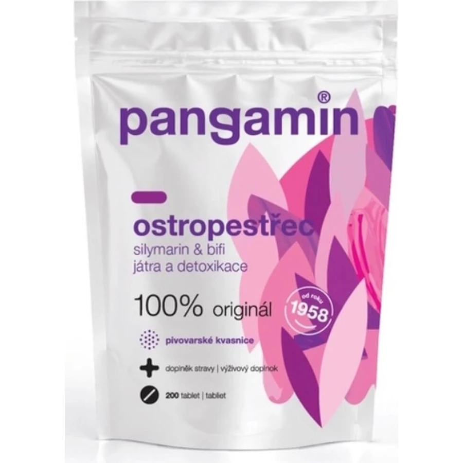 PANGAMIN OSTROPESTREC 1x200 tbl, complément alimentaire