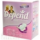 DEPEND ULTRA MINI 1×22 unidades, absorbentes para incontinencia 7×19 cm