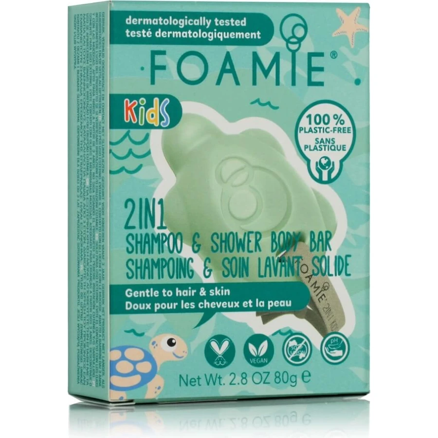 Foamie 2in1 Solid Duschpflege für Kinder Mango & Kokosnuss 1×1 Stück