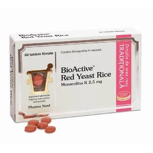 Bio Active Levadura Roja de Arroz, 60 comprimidos recubiertos con película, Pharma Nord