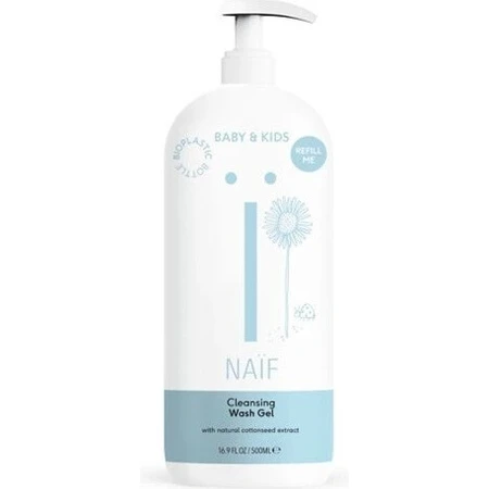 NAÏF Reinigungs- und Waschgel für Kinder und Babies 1×500 ml, Reinigungs- und Waschgel für Kinder